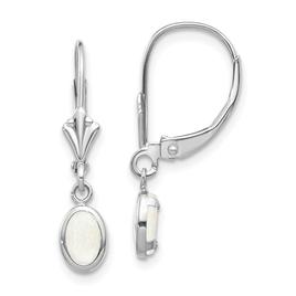 Gemstone Classics(tm) Opal Leverback Earrings