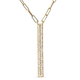 Haus of Brilliance 14kt. Gold 3/8ctw. Diamond Link Pendant