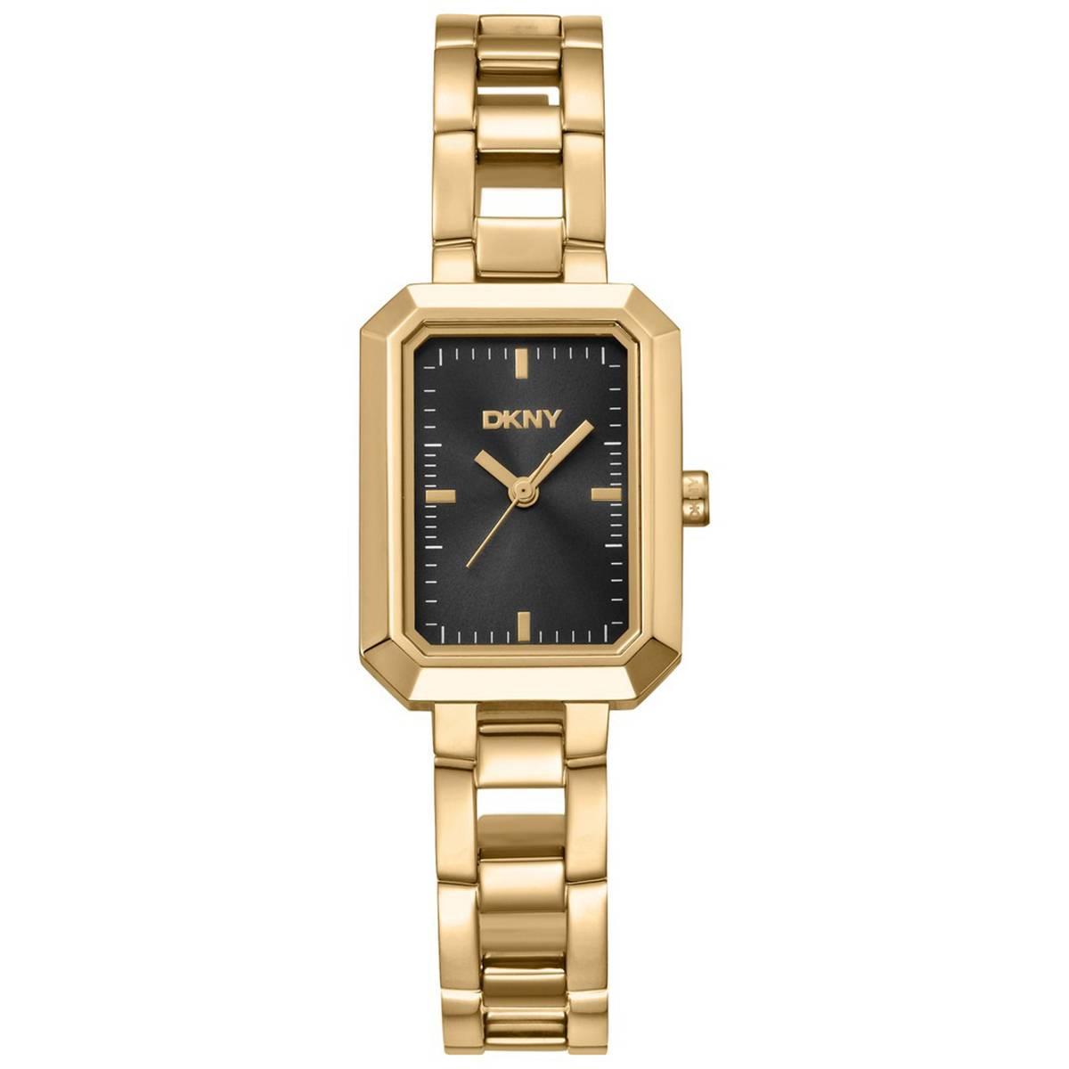 Womens DKNY Uptown Midi Black Dial Bracelet Watch - DK1L009M0015