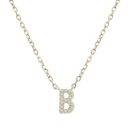 Diamond Classics(tm) 1/20ctw. Diamond Initial B Necklace
