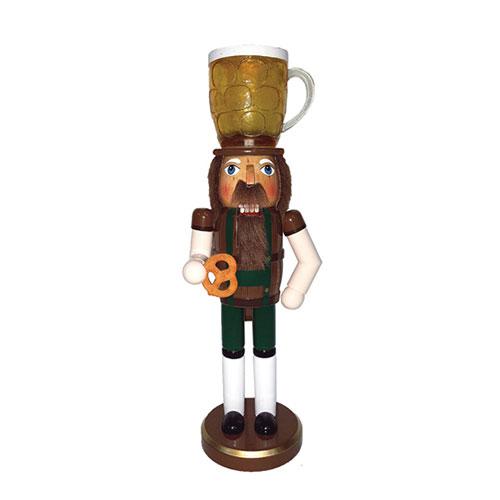 Santa's Workshop 14in. Beer & Pretzel Nutcracker