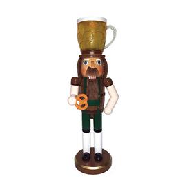 Santa's Workshop 14in. Beer & Pretzel Nutcracker