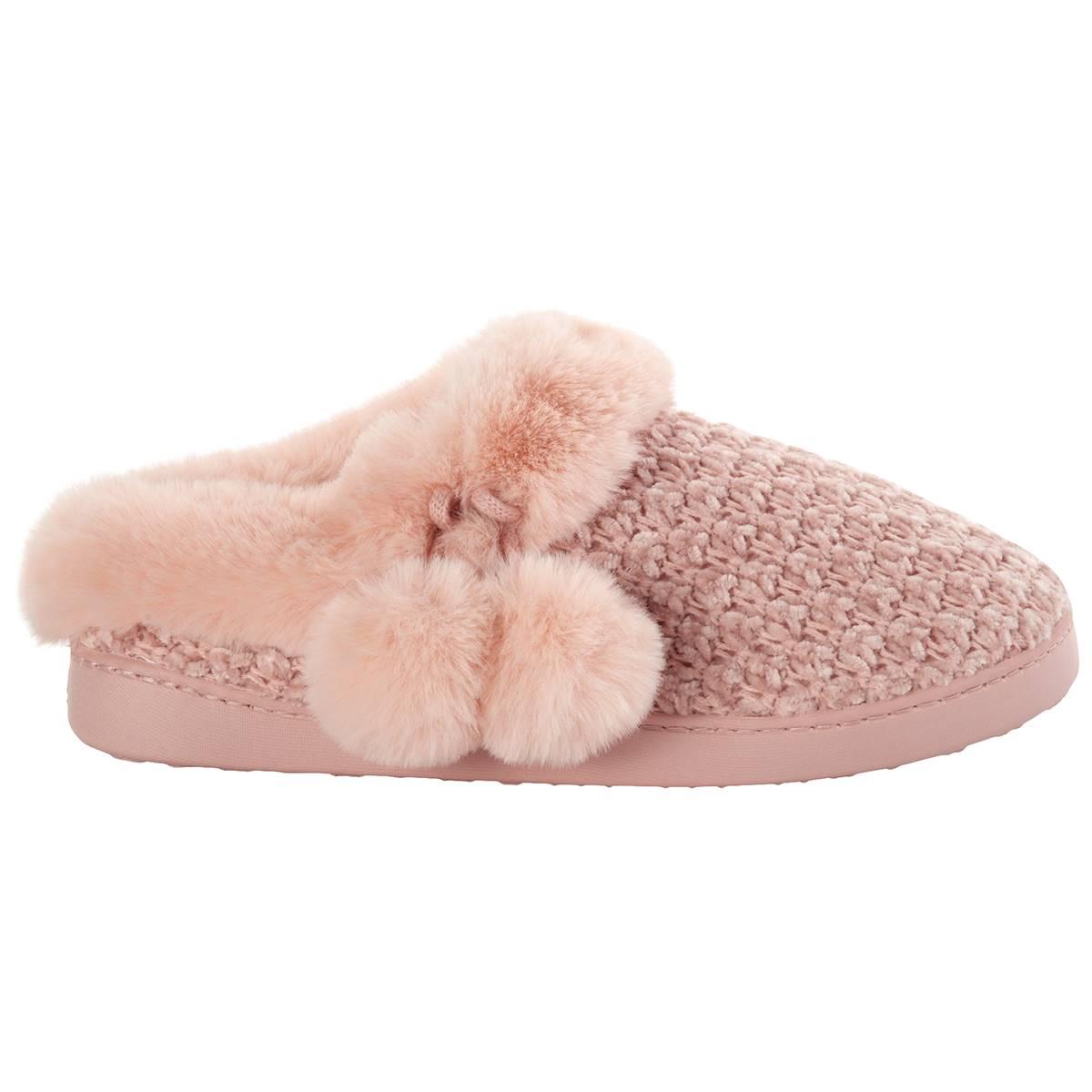 Womens Cuddl Duds® Chenille Texture Clog Slippers