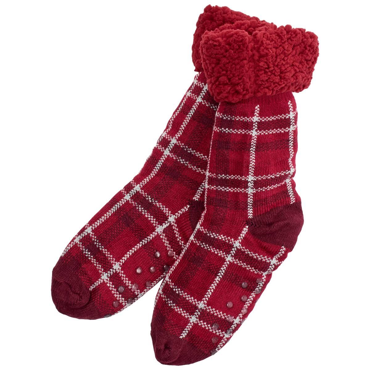 Womens Ella & Joy Sherpa Lined Lounge Socks