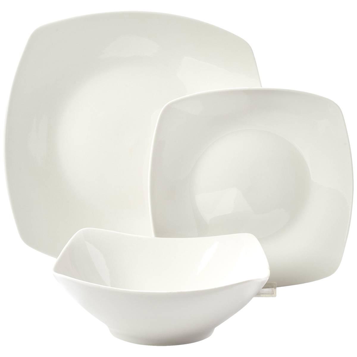 Simply Essential 12pc. Square Dinnerware Set