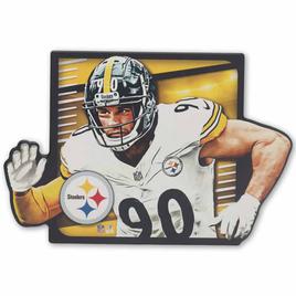 Open Road Steelers #90 TJ Watt Player in Motion Sign