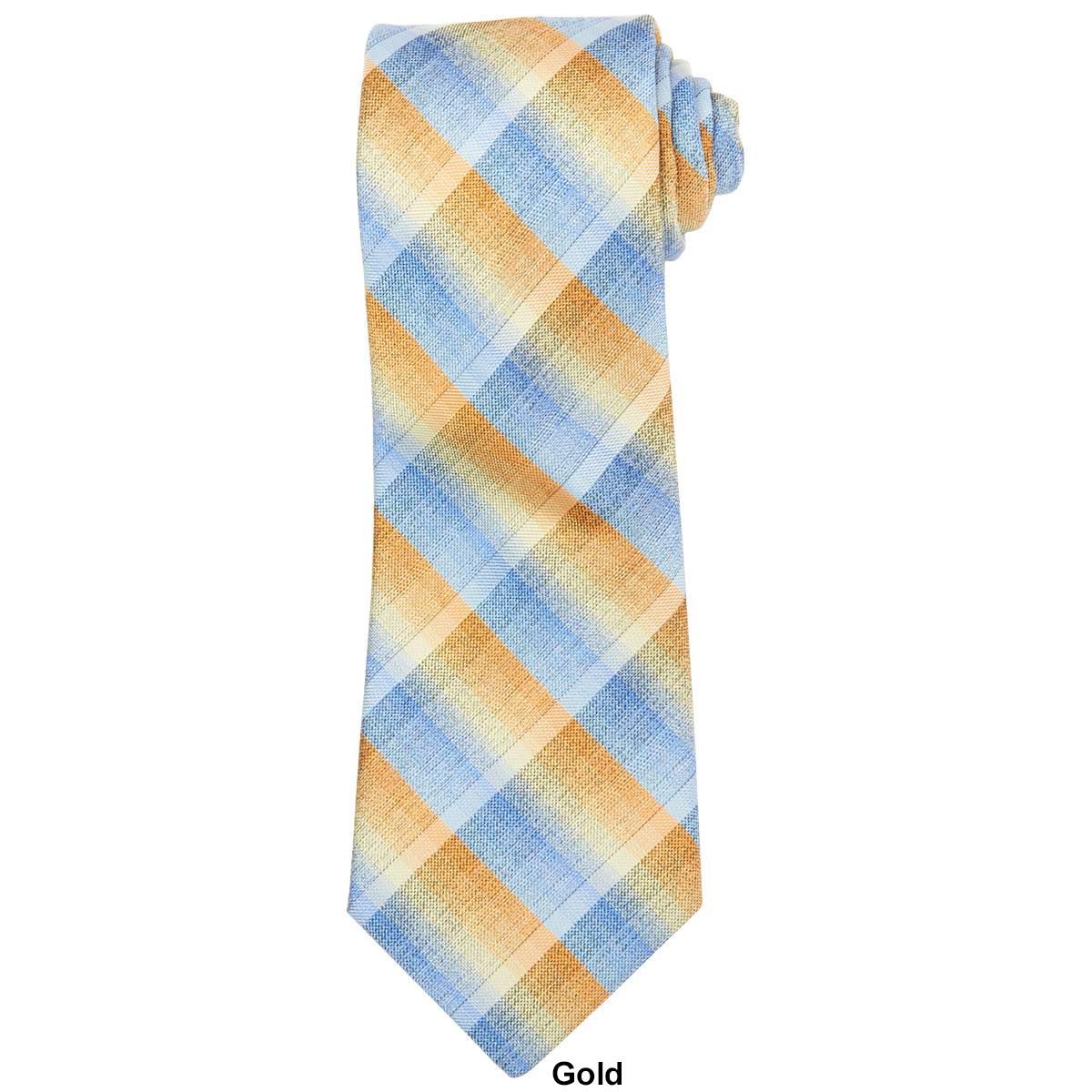 Mens John Henry® Skip Sea Plaid Tie