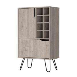 FM FURNITURE Sheffield White L Bar Cabinet