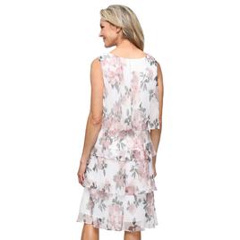 Womens SLNY Tiered Floral Jacket Dress