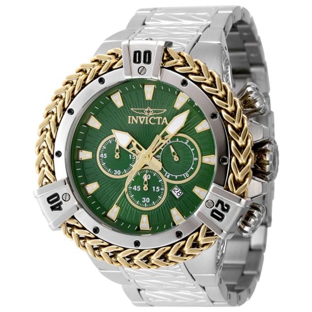 Mens Invicta Bolt Gold/Green Dial Quartz Watch - 48155