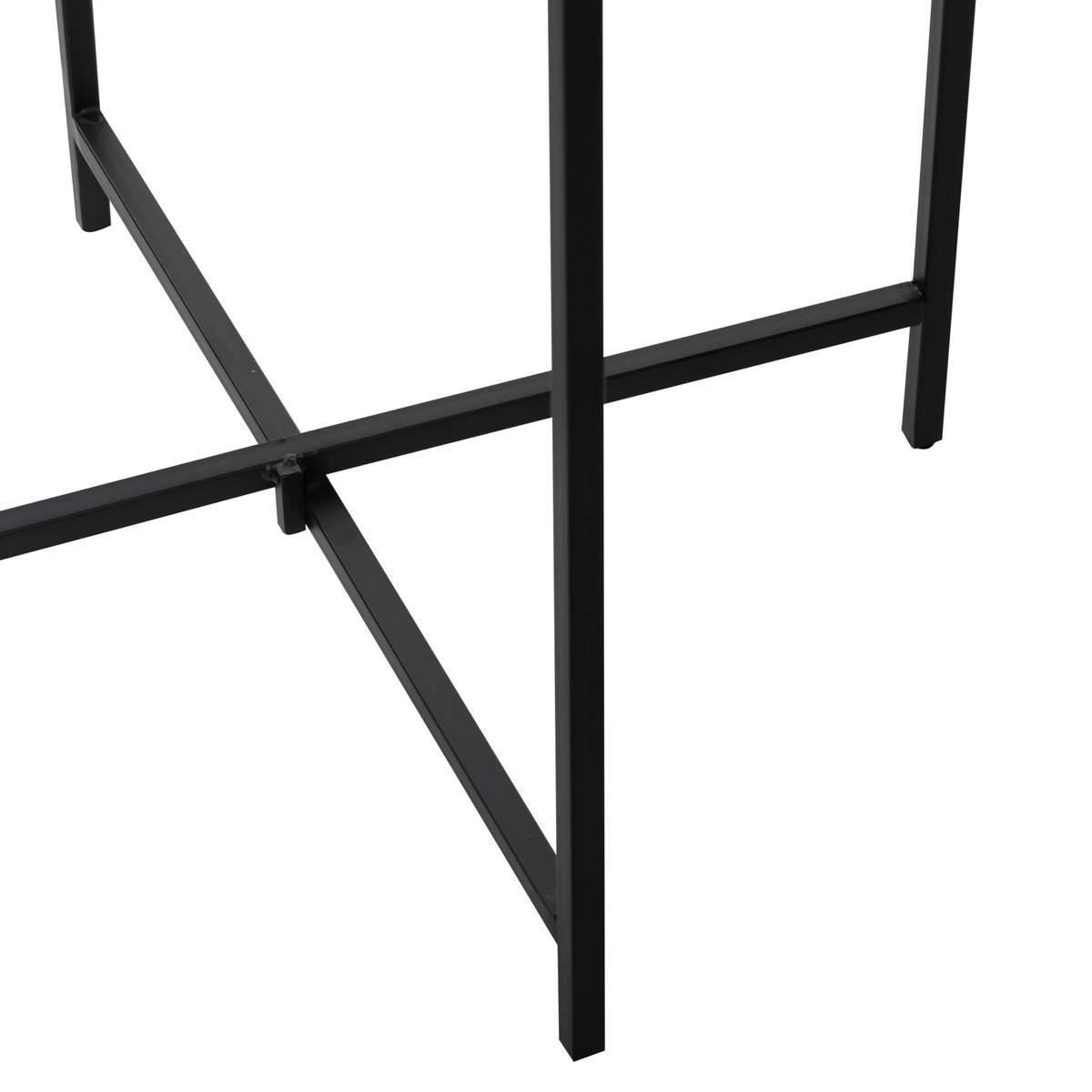 9th & Pike® Black Contemporary Terrazzo Accent Table