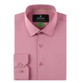 Mens Tom Baine Short Sleeve Slim Fit Bamboo Dress Shirt - Rose