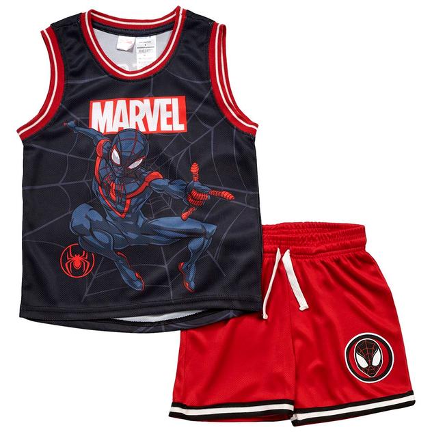Boys (4-7) Marvel Miles Morales 2pc. Muscle Shirt & Shorts Set