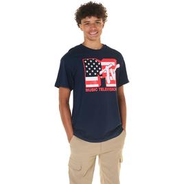Young Mens MTV America Short Sleeve Graphic Tee