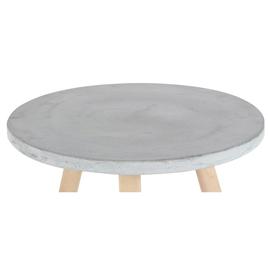 9th & Pike® Fiber Clay And Beech Wood Accent Table