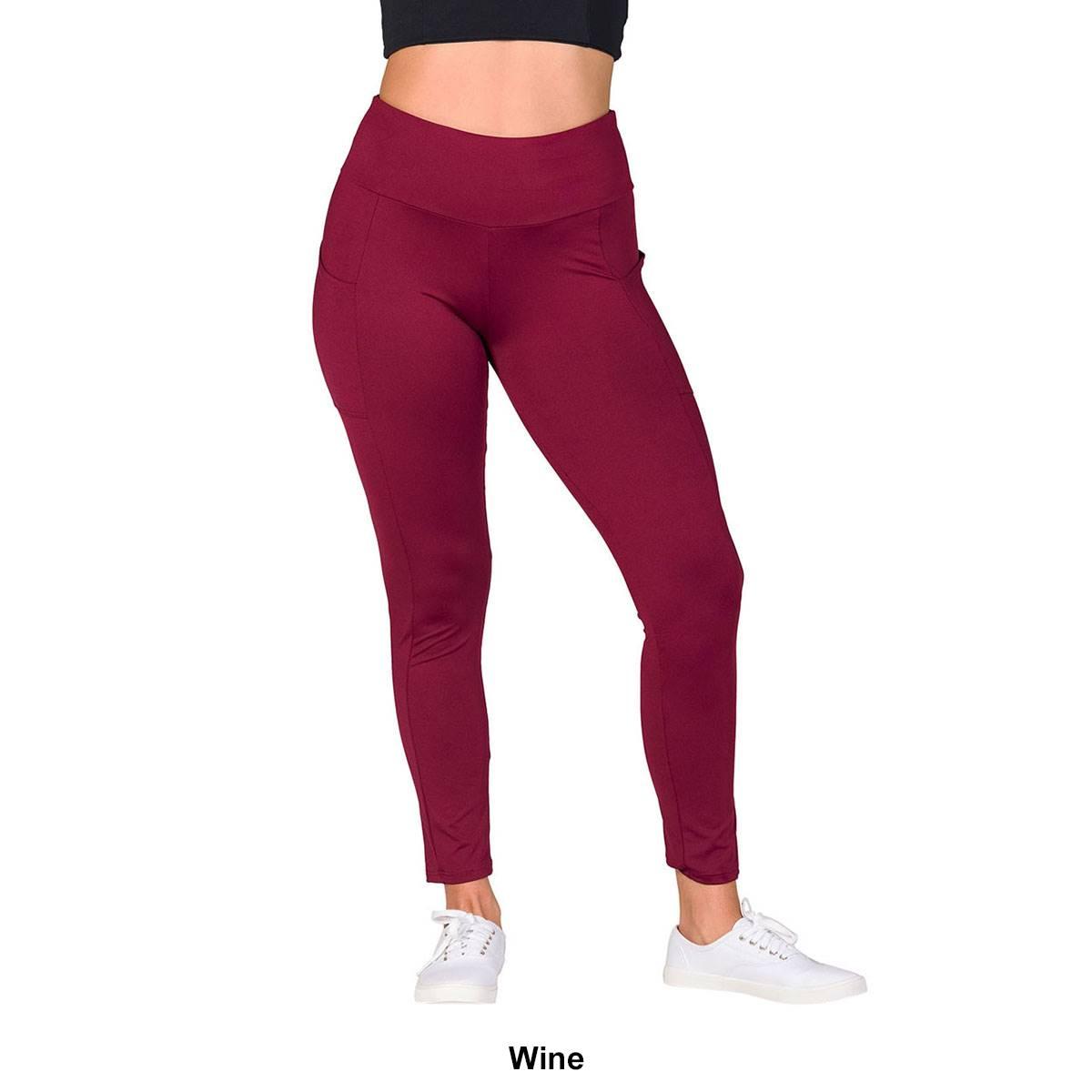 Womens 24/7 Comfort Apparel Side Pocket Yoga Pant Leggings