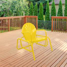 Northlight Seasonal Retro Metal Tulip Glider Patio Chair
