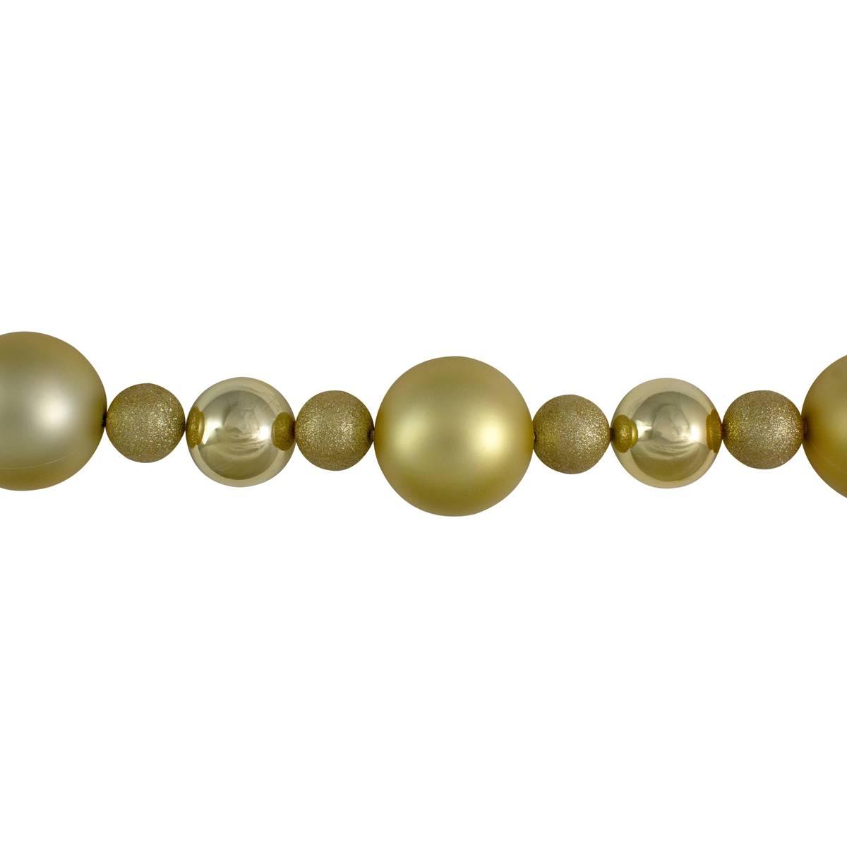 Northlight Seasonal 6ft. Vegas Gold Ball Christmas Garland