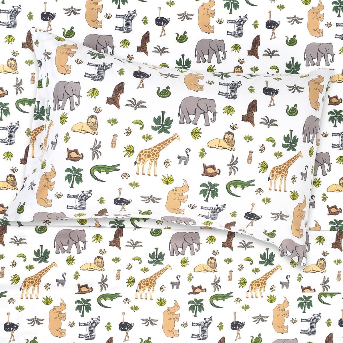 Sweet Home Collection Kids Fun & Colorful Wild Kingdom Sheet Set