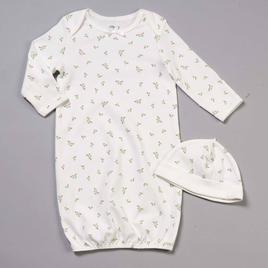 Baby Girl (NB-3M) Little Me Rosebud Gown & Hat Set