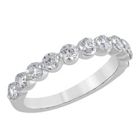Nova Star® 14kt. White Gold 1ctw. Lab Grown Diamond Band Ring