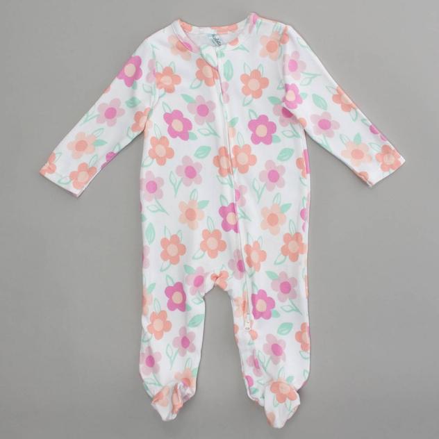 Baby Girl (3-9M) Charlotte & Star Floral Zip Sleep N Play
