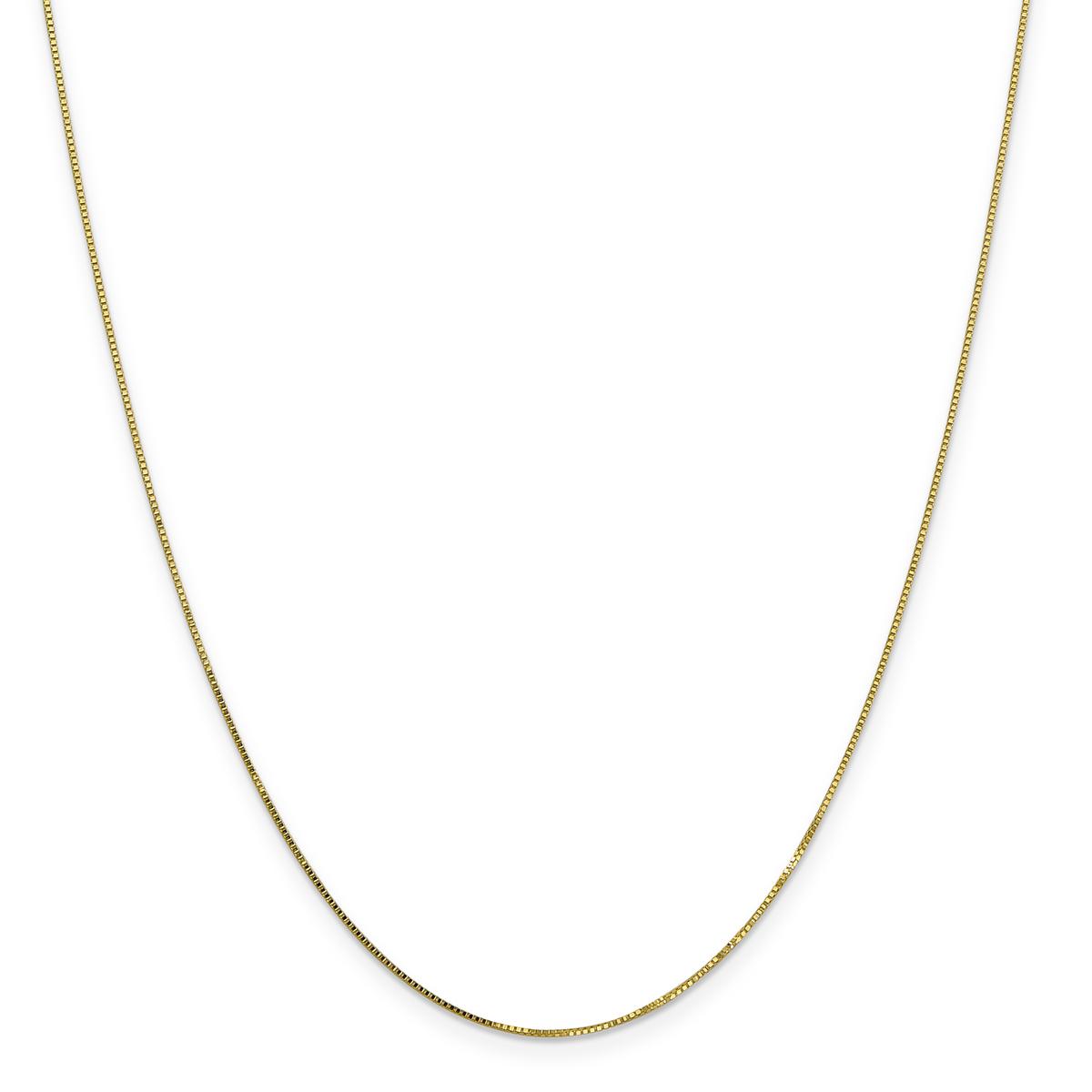 Gold Classics(tm) 10kt. Gold 0.7mm 24in. Box Chain Necklace
