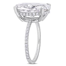 Gemstone Classics™ 10kt. White Gold Moissanite Engagement Ring