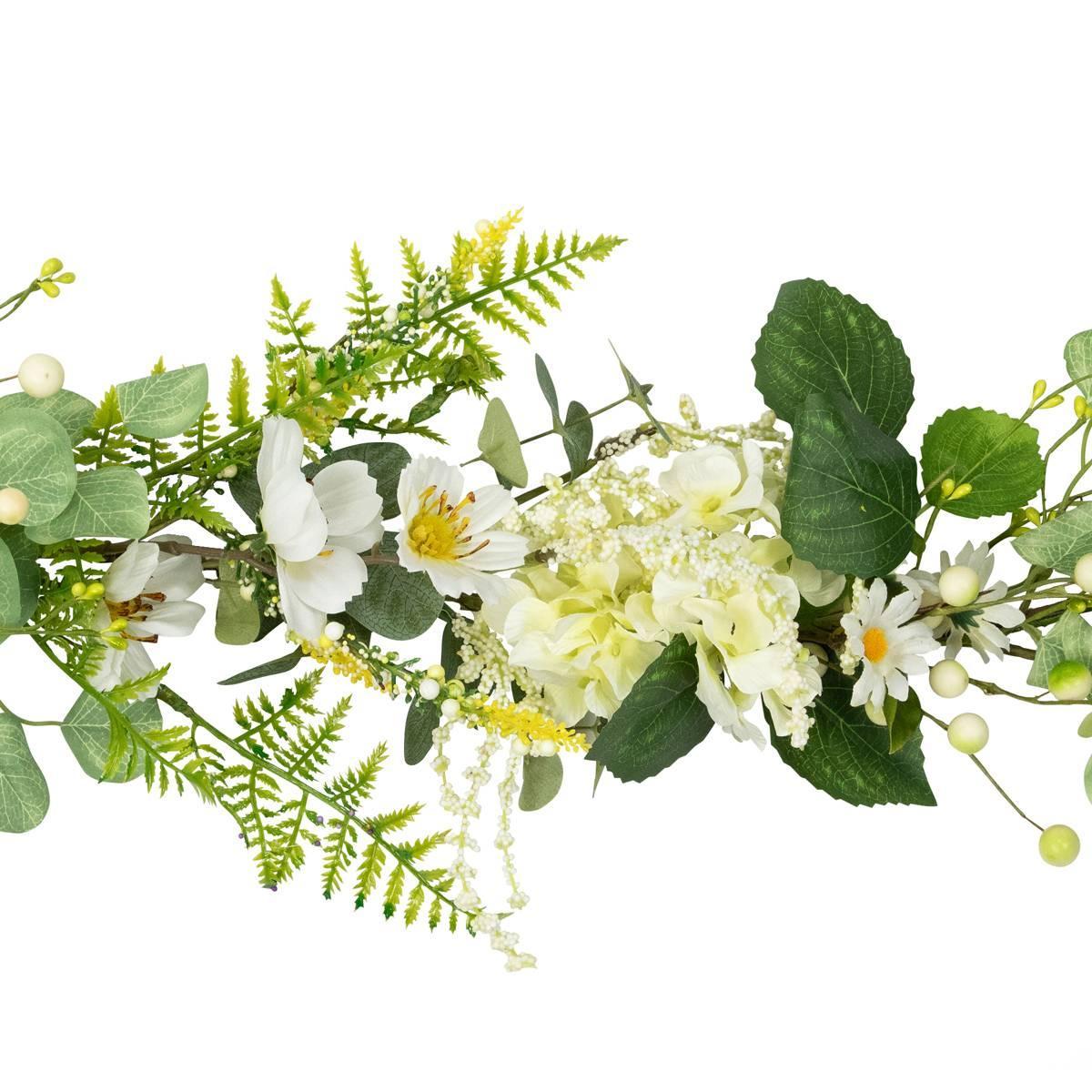 Northlight Seasonal Artificial Hydrangea & Eucalyptus Garland