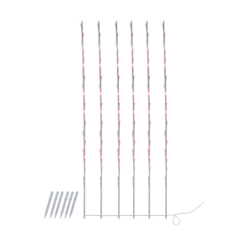 Northlight 6ct. Pink LED Lighted Branch Christmas Lawn Stakes