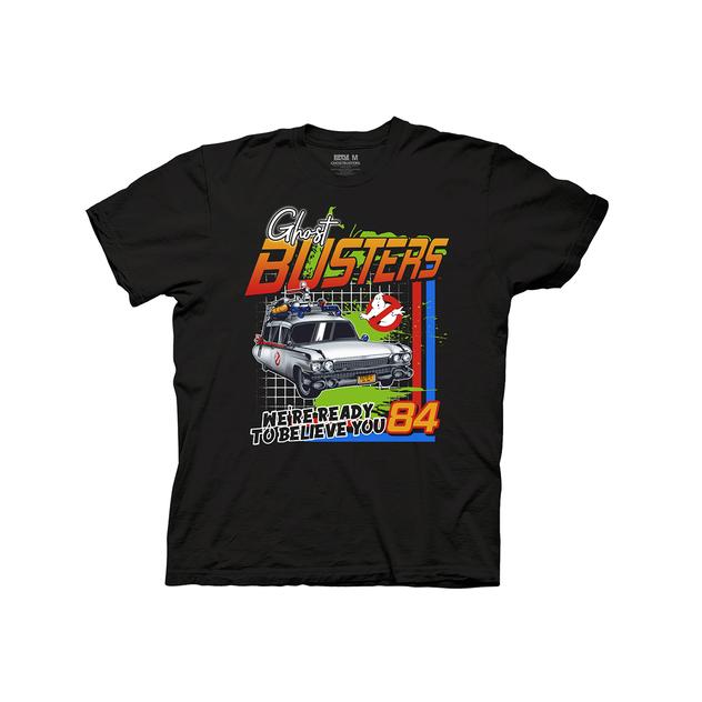 Young Mens Short Sleeve Retro Ghostbusters Graphic Tee