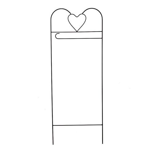 Briarwood Lane Wrought Iron Heart Trellis