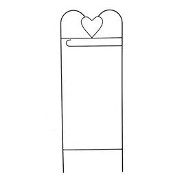 Briarwood Lane Wrought Iron Heart Trellis