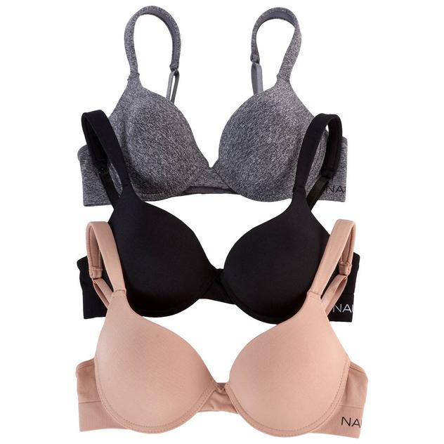 Womens Nautica 3pk. Seamless Comfort T-Shirt Bras NT4918-3PKM