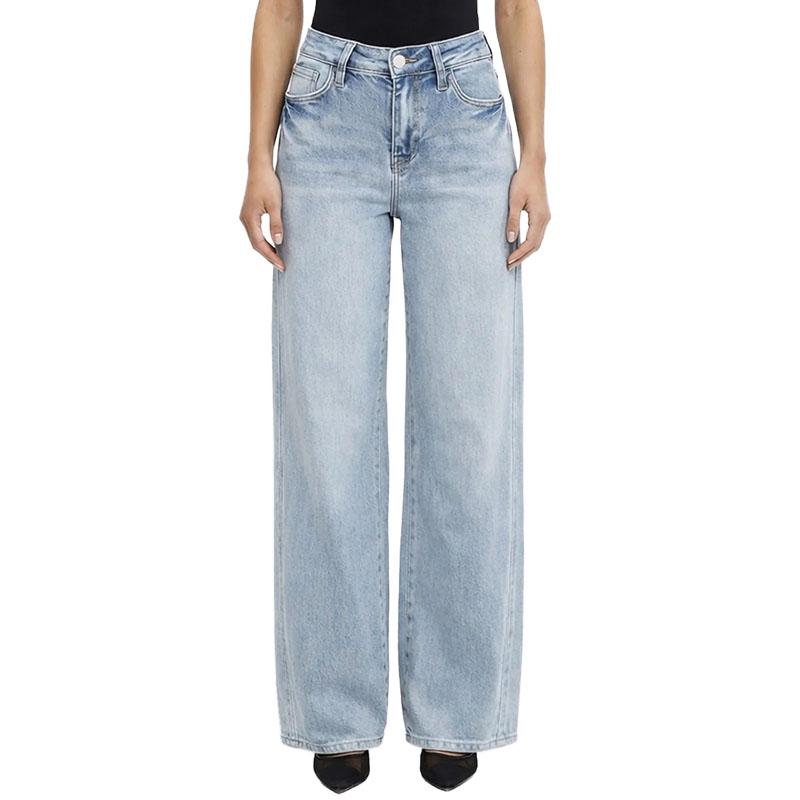 Juniors YMI Bella High Rise Wide Leg Jeans with Seam Detail