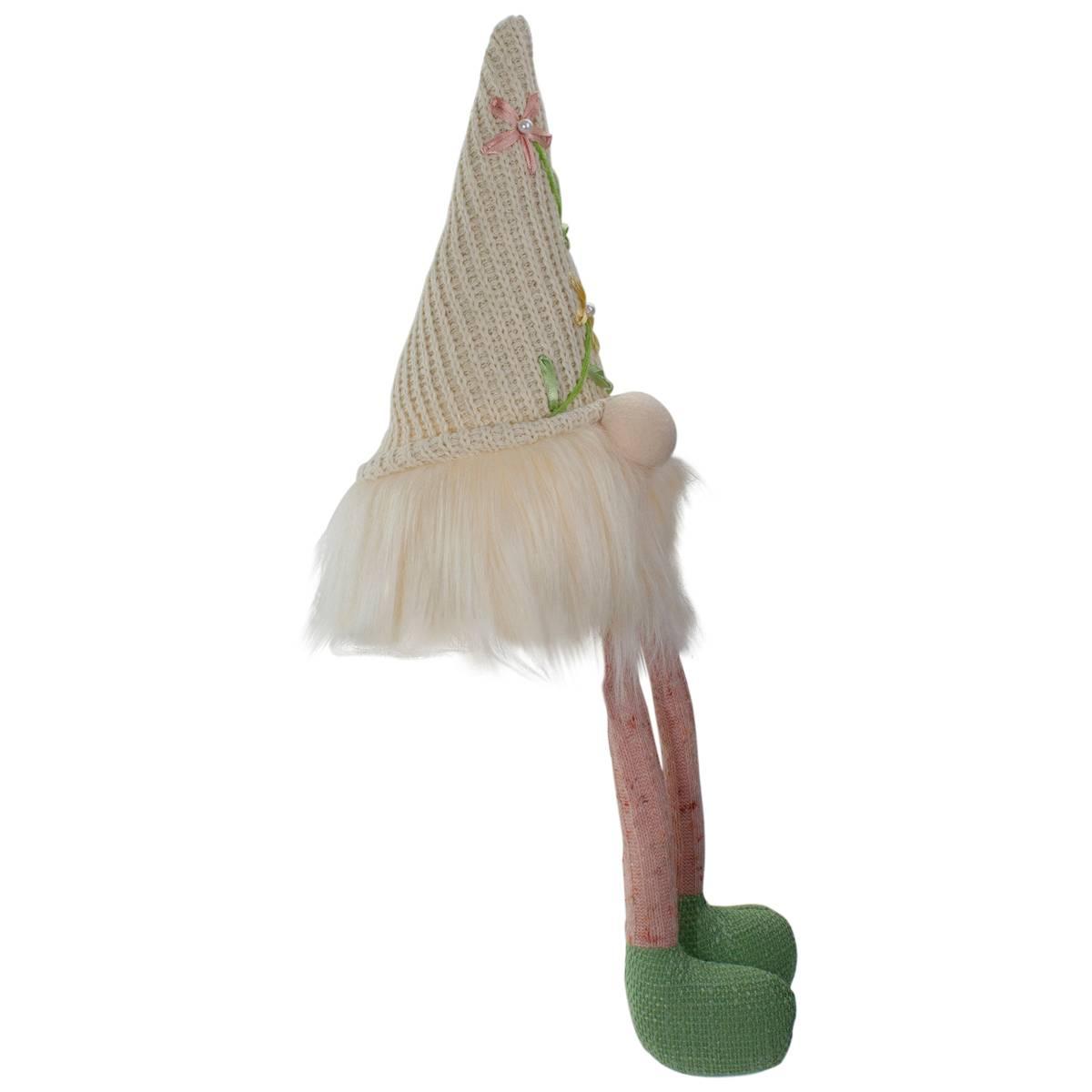Northlight Seasonal Lighted Sitting Floral Gnome Figurine