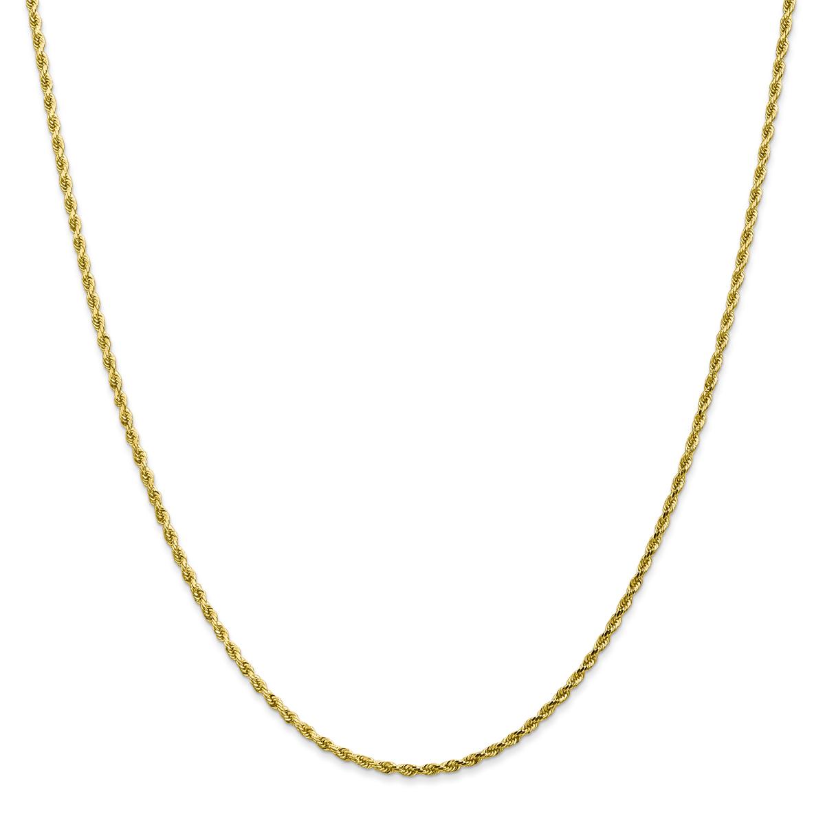 Gold Classics(tm) 10kt. 1.75mm 16in. Diamond-Cut Rope Chain
