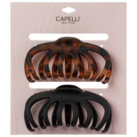 Womens Capelli New York 2pk Spiral Rake Claw Clips