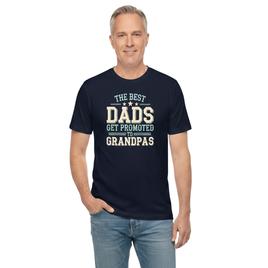 Mens Best Dads Get Promoted to Grandpa Short Sleeve Tee