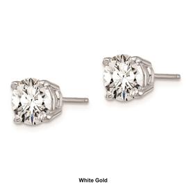 Pure Fire 14kt. Gold 1 1/2ctw. Certified Diamond 4-Prong Earrings