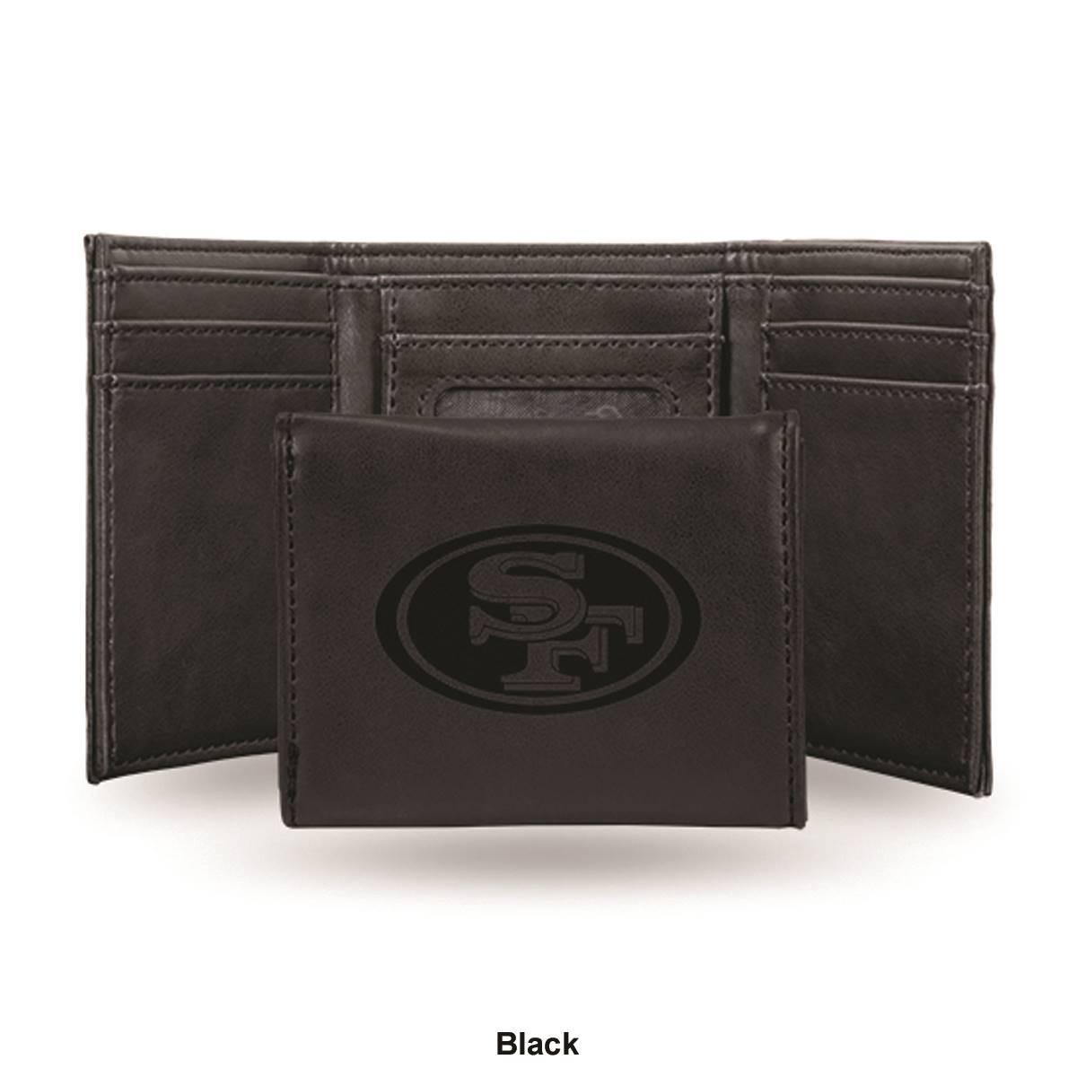 Mens NFL San Francisco 49ers Faux Leather Trifold Wallet