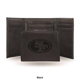 Mens NFL San Francisco 49ers Faux Leather Trifold Wallet