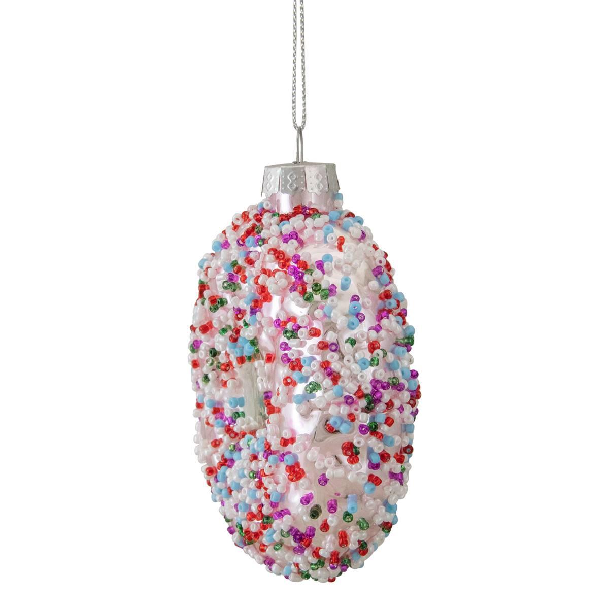 Northlight Seasonal 3.75in. Sprinkle Doughnut Christmas Ornament