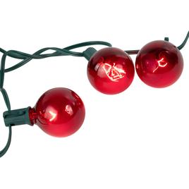 Northlight Seasonal 10ft. Red G50 Globe Christmas Patio Lights