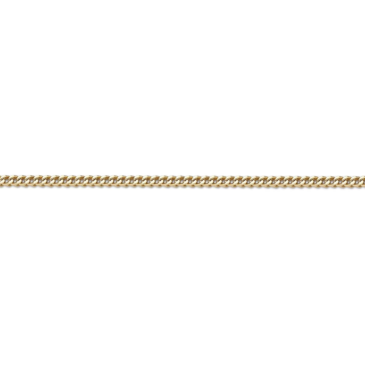 Mens Lynx Stainless Steel Gold-Tone Franco Chain Necklace