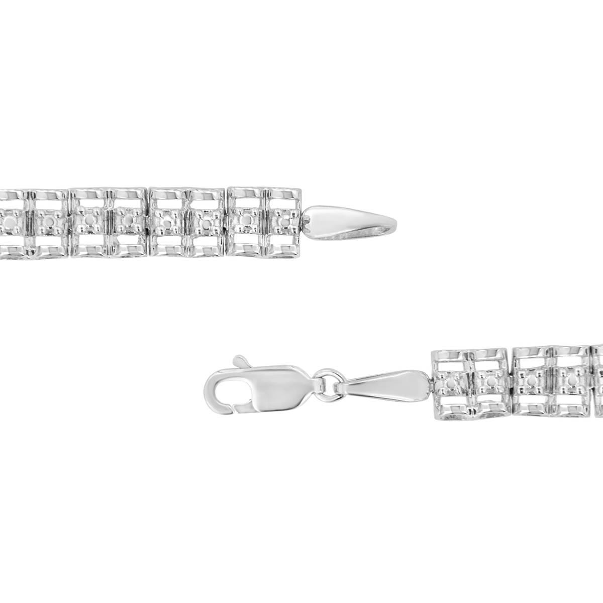 Haus of Brilliance 1/10ctw. Diamond Double-Link Tennis Bracelet
