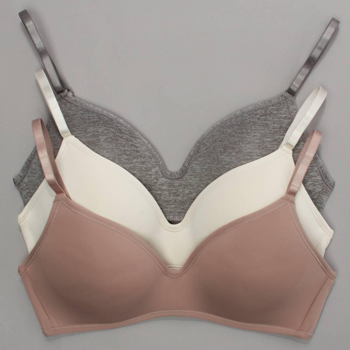 Womens René Rofé® 3pk. Breathable Wire Free Bra - B29161H3-BEHG