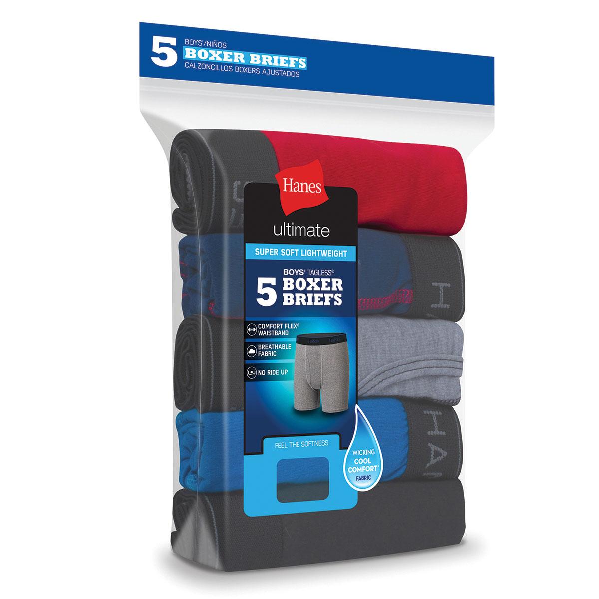 Boys (8-20) Hanes Ultimate® 5pk. Boxer Briefs