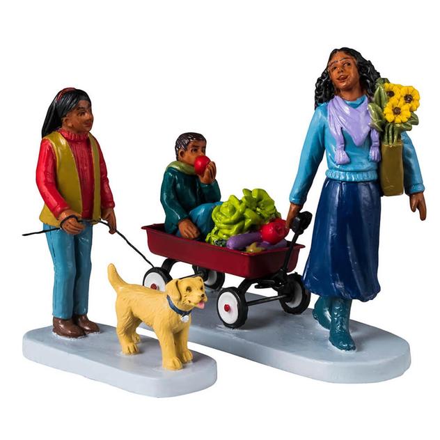 Lemax Farmers Market Saturday - Set of 2