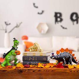 National Tree 10in. Halloween Green Dinosaur Tabletop Décor